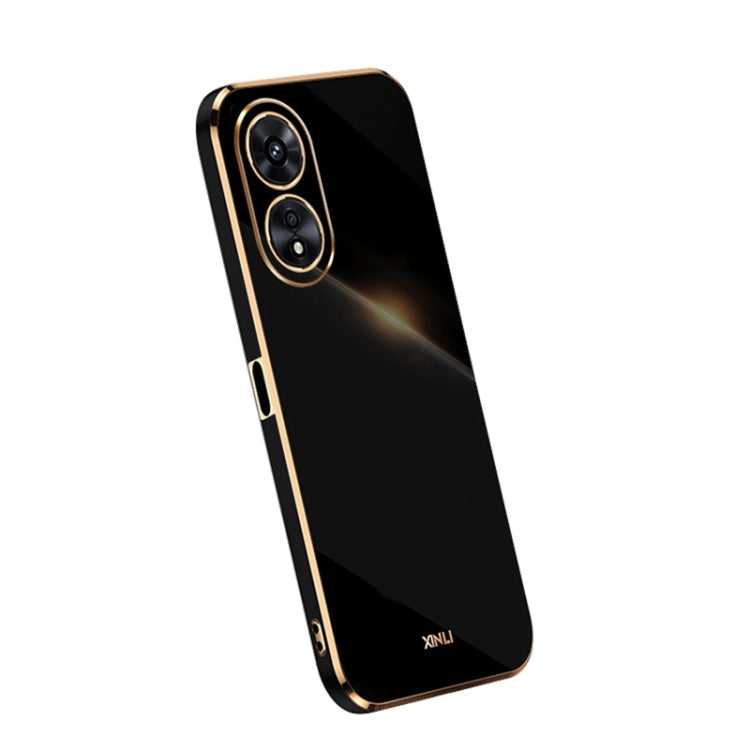 For OPPO A97 5G XINLI Straight Edge 6D Electroplate TPU Phone Case