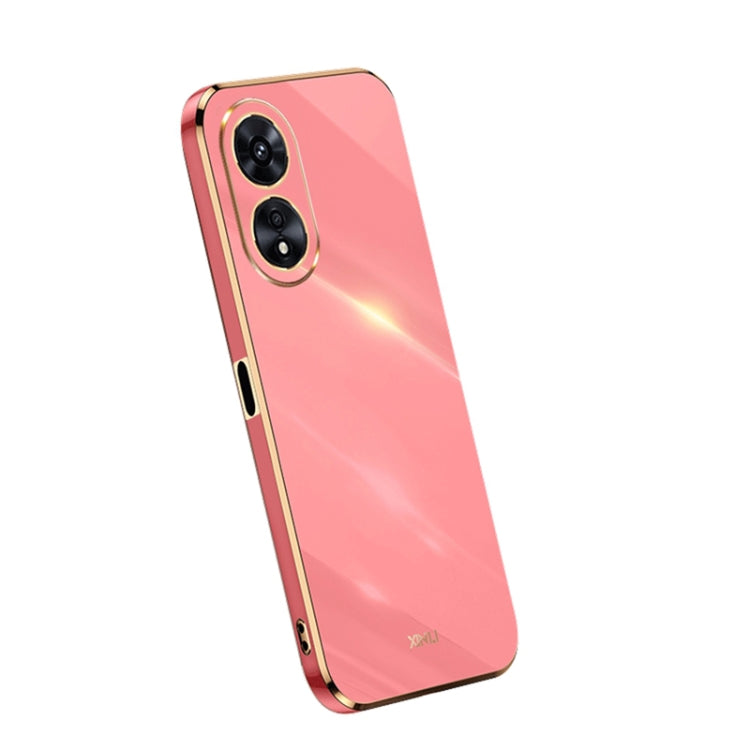 For OPPO A97 5G XINLI Straight Edge 6D Electroplate TPU Phone Case