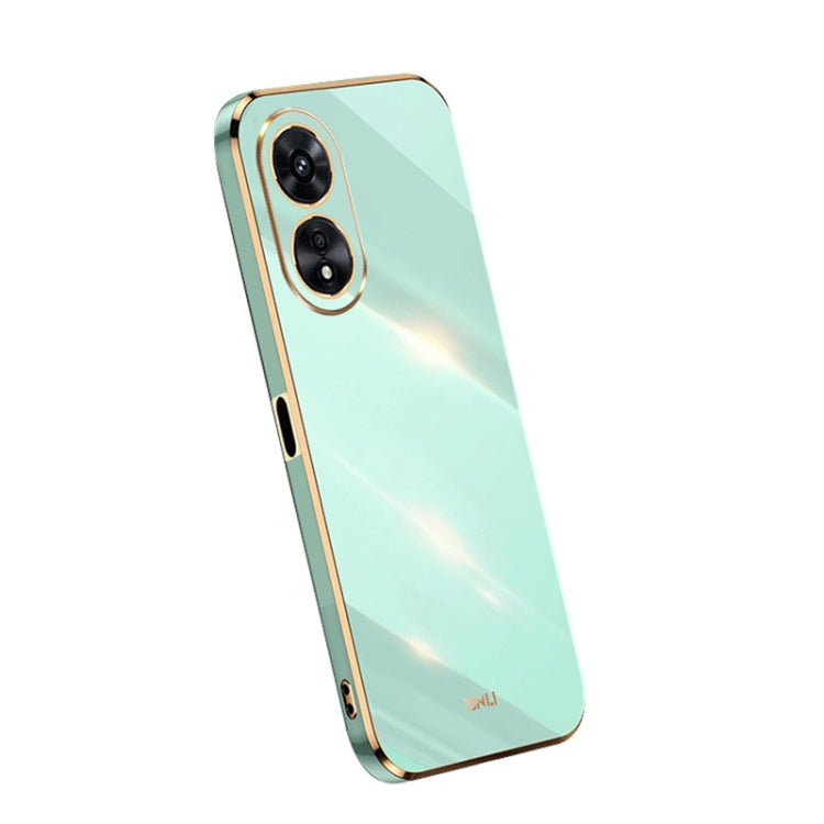 For OPPO A97 5G XINLI Straight Edge 6D Electroplate TPU Phone Case