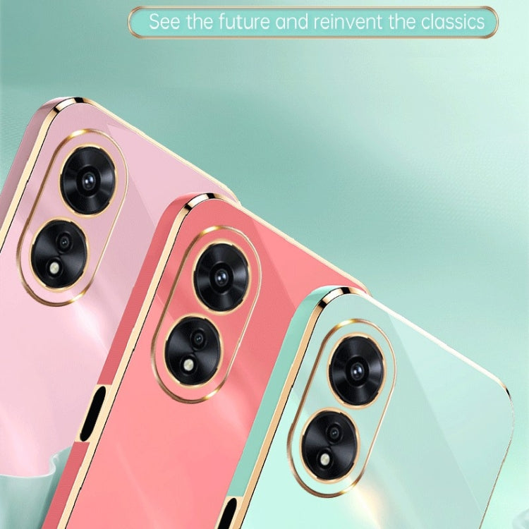 For OPPO A97 5G XINLI Straight Edge 6D Electroplate TPU Phone Case