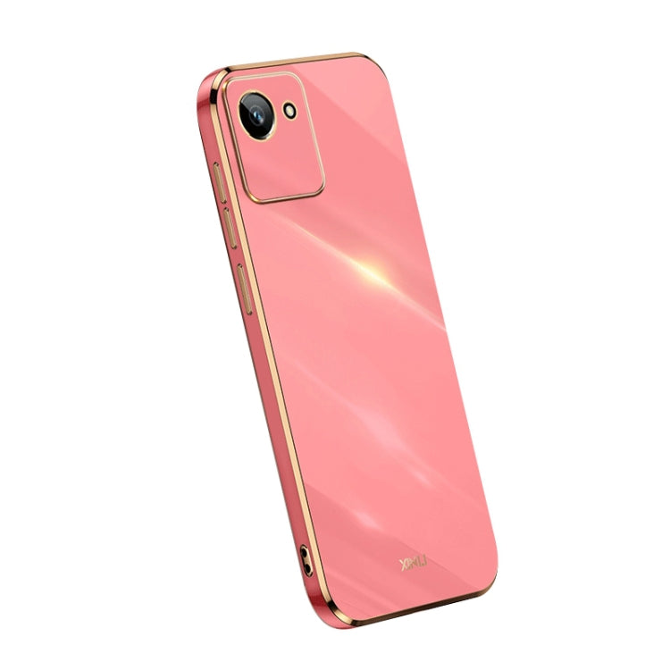 For Realme C30 XINLI Straight Edge 6D Electroplate TPU Phone Case