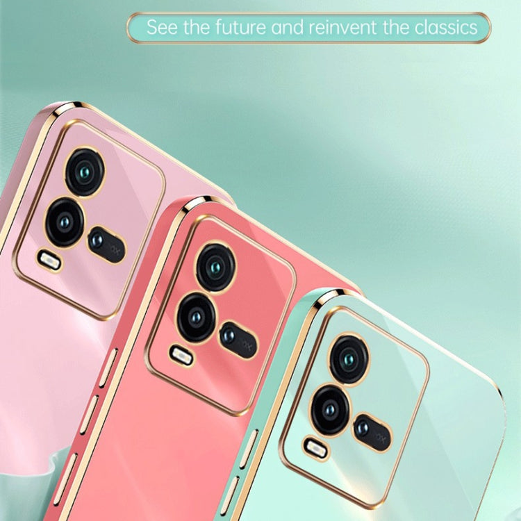 For vivo iQOO 10 XINLI Straight Edge 6D Electroplate TPU Phone Case