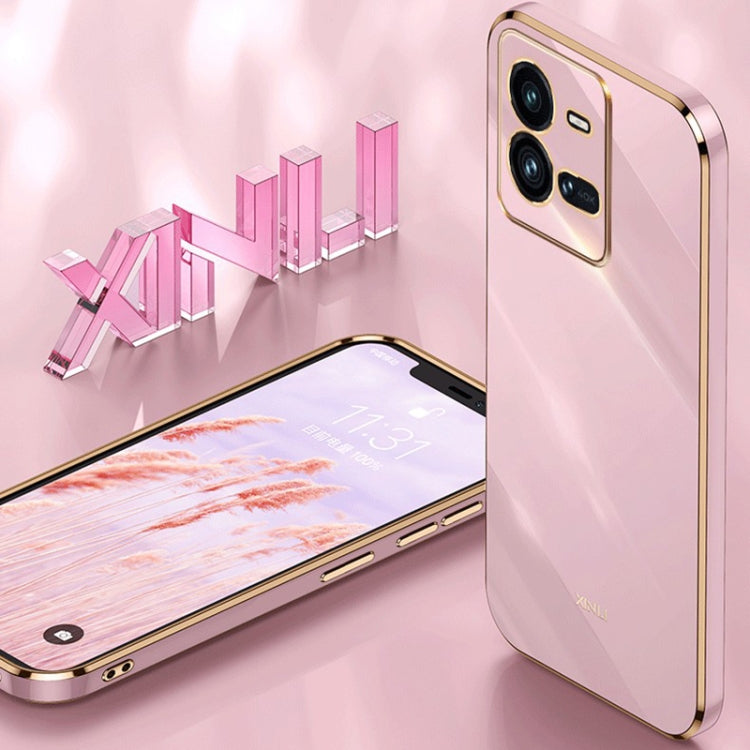 For vivo iQOO 10 Pro XINLI Straight Edge 6D Electroplate TPU Phone Case