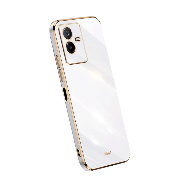 For vivo T2x 5G XINLI Straight Edge 6D Electroplate TPU Phone Case