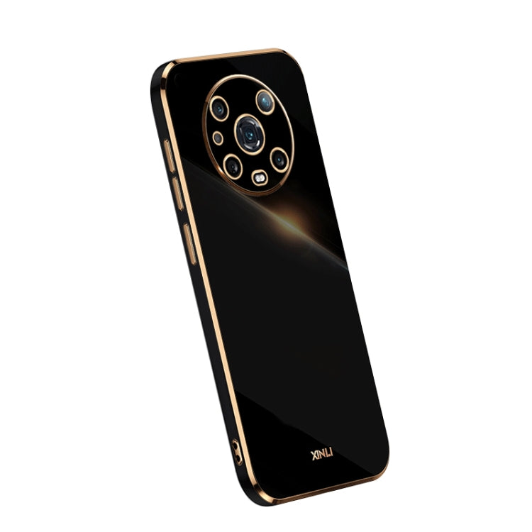 For Honor Magic4 Pro XINLI Straight Edge 6D Electroplate TPU Phone Case