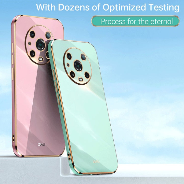For Honor Magic4 Pro XINLI Straight Edge 6D Electroplate TPU Phone Case