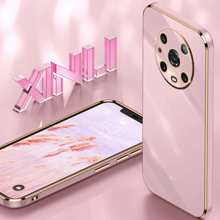 For Honor Magic4 Pro XINLI Straight Edge 6D Electroplate TPU Phone Case