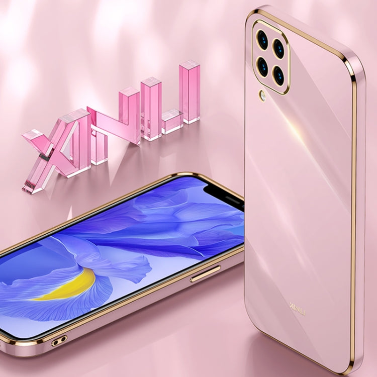 For Samsung Galaxy M32 4G XINLI Straight Edge 6D Electroplate TPU Phone Case