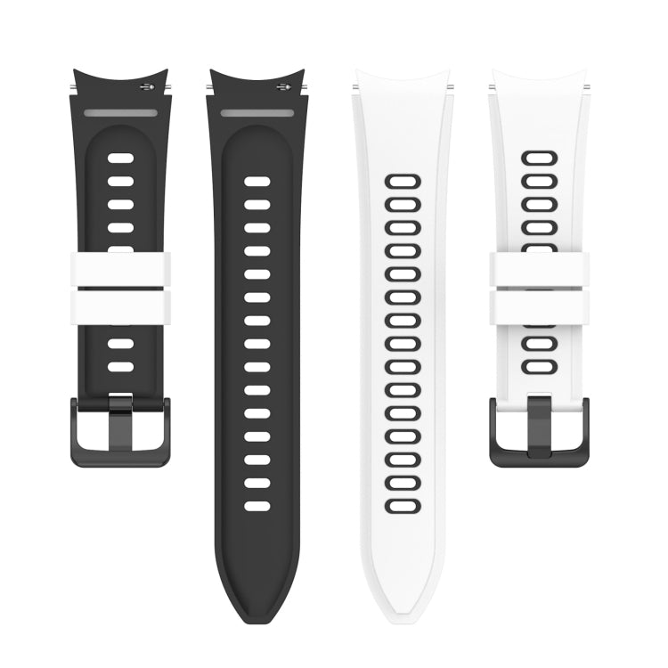 For Samsung Galaxy Watch5 Pro 45mm/5 44mm/5 40mm Two-color Silicone Strap Watch Band