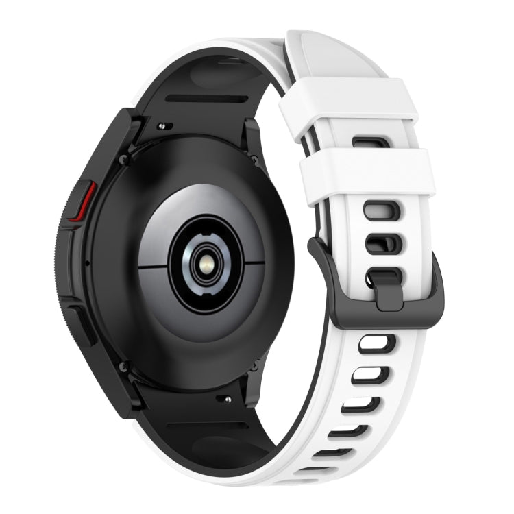 For Samsung Galaxy Watch5 Pro 45mm/5 44mm/5 40mm Two-color Silicone Strap Watch Band
