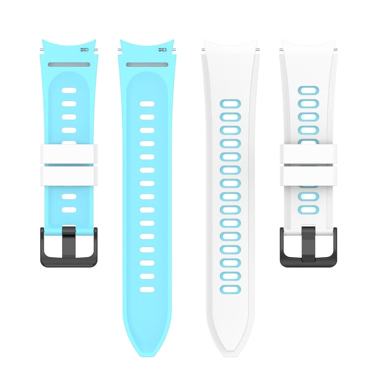 For Samsung Galaxy Watch5 Pro 45mm/5 44mm/5 40mm Two-color Silicone Strap Watch Band