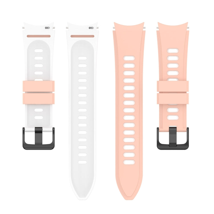 For Samsung Galaxy Watch5 Pro 45mm/5 44mm/5 40mm Two-color Silicone Strap Watch Band