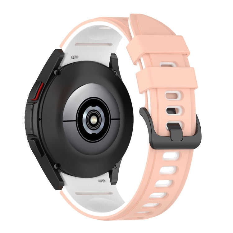 For Samsung Galaxy Watch5 Pro 45mm/5 44mm/5 40mm Two-color Silicone Strap Watch Band