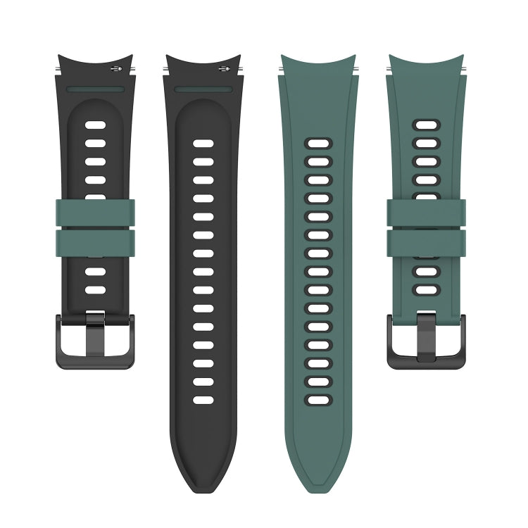 For Samsung Galaxy Watch5 Pro 45mm/5 44mm/5 40mm Two-color Silicone Strap Watch Band