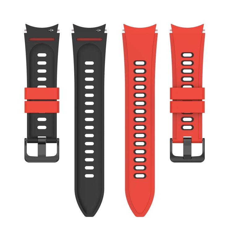 For Samsung Galaxy Watch5 Pro 45mm/5 44mm/5 40mm Two-color Silicone Strap Watch Band