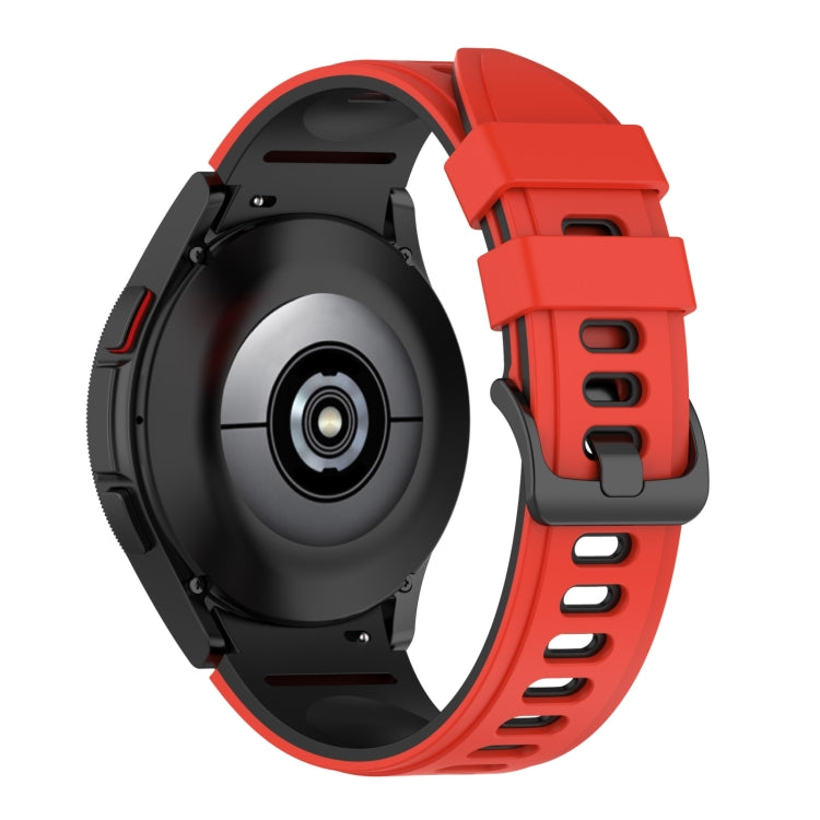 For Samsung Galaxy Watch5 Pro 45mm/5 44mm/5 40mm Two-color Silicone Strap Watch Band
