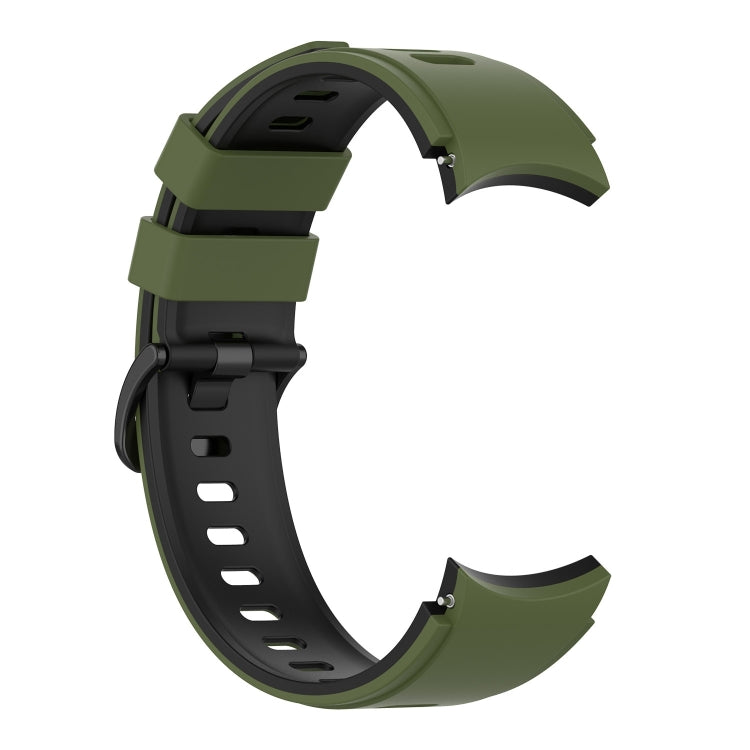 For Samsung Galaxy Watch5 Pro 45mm/5 44mm/5 40mm Two-color Silicone Strap Watch Band