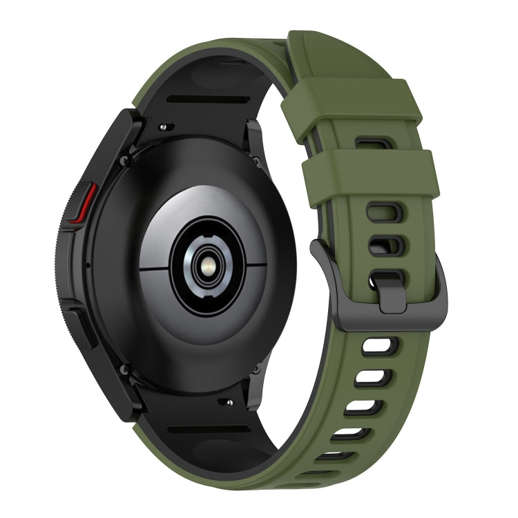 For Samsung Galaxy Watch5 Pro 45mm/5 44mm/5 40mm Two-color Silicone Strap Watch Band
