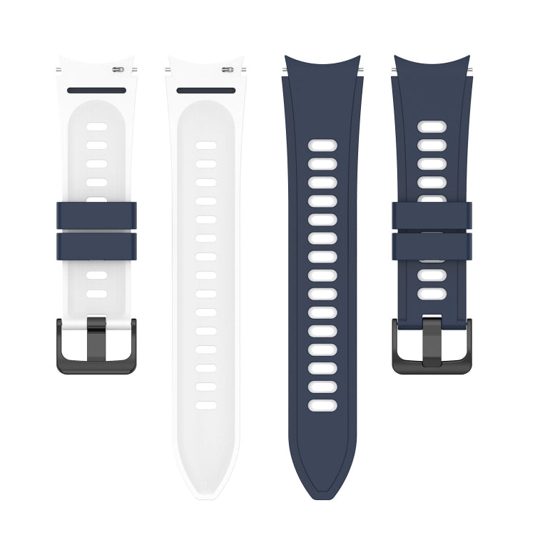 For Samsung Galaxy Watch5 Pro 45mm/5 44mm/5 40mm Two-color Silicone Strap Watch Band