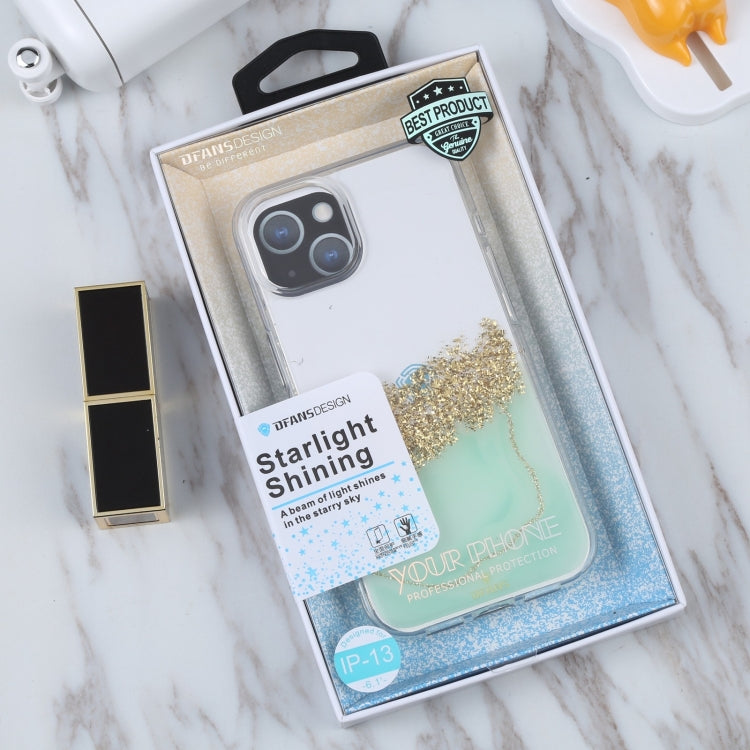 For iPhone 14 DFANS DESIGN Dual-color Starlight Shining Phone Case