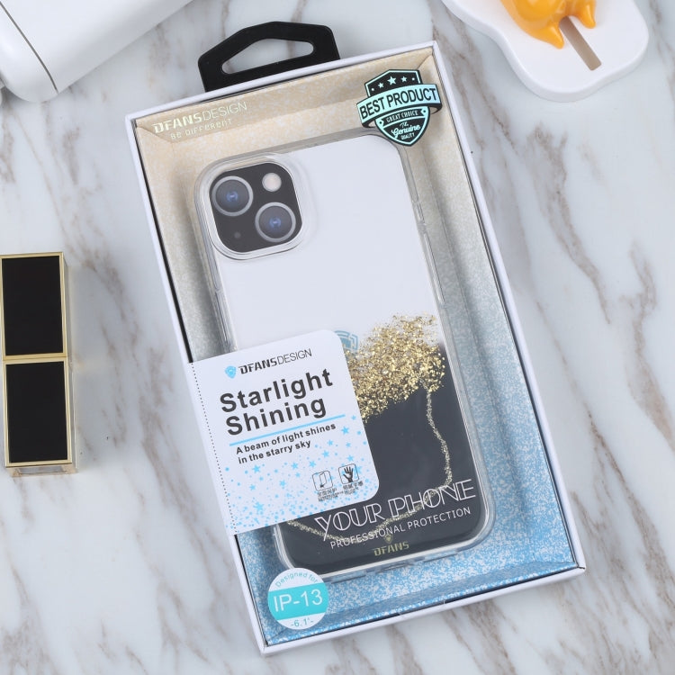 For iPhone 14 Plus DFANS DESIGN Dual-color Starlight Shining Phone Case