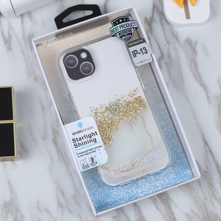 For iPhone 14 Plus DFANS DESIGN Dual-color Starlight Shining Phone Case