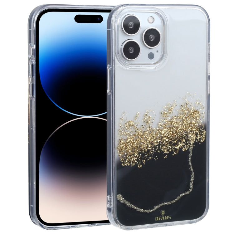 For iPhone 14 Pro DFANS DESIGN Dual-color Starlight Shining Phone Case