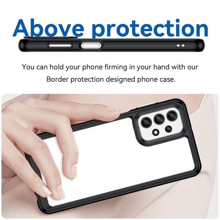 For Samsung Galaxy M13 Colorful Series Acrylic + TPU Phone Case