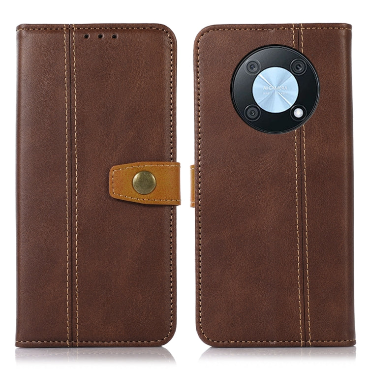 For Huawei Nova Y90/Enjoy 50 Pro Stitching Thread Calf Texture Leather Phone Case