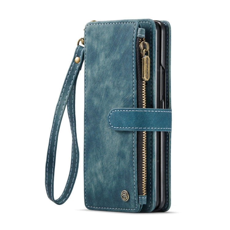 For Samsung Galaxy Z Fold6 5G CaseMe C30 Multifunctional Card Slots Zipper Phone Leather Phone Case