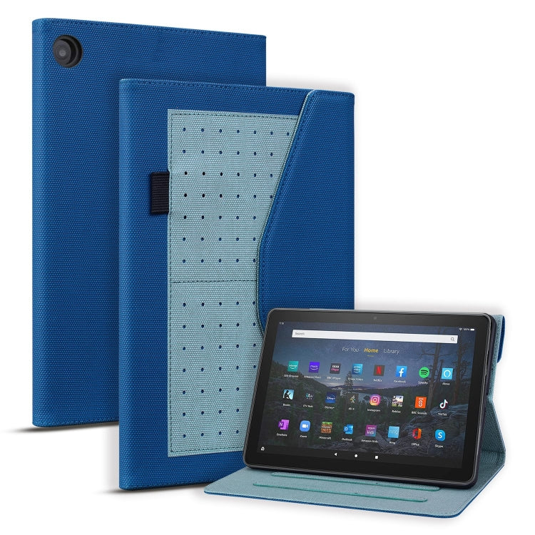 For Amazon Fire HD 8 2017 Business Storage Smart Leather Tablet Case