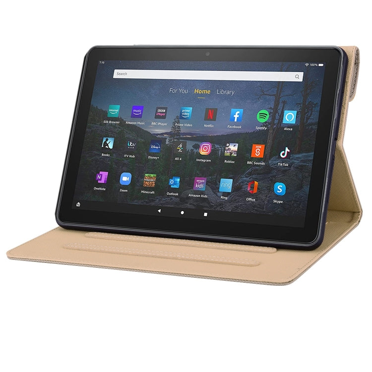For Amazon Fire HD 10 2021 Business Storage Smart Leather Tablet Case