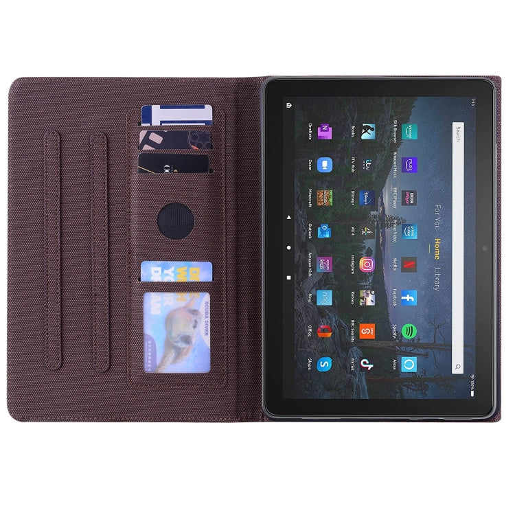 For Amazon Fire HD 10 2021 Business Storage Smart Leather Tablet Case
