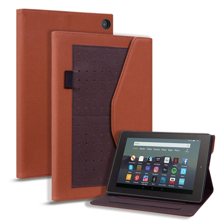 For Amazon Fire 7 2022 Business Storage Smart Leather Tablet Case