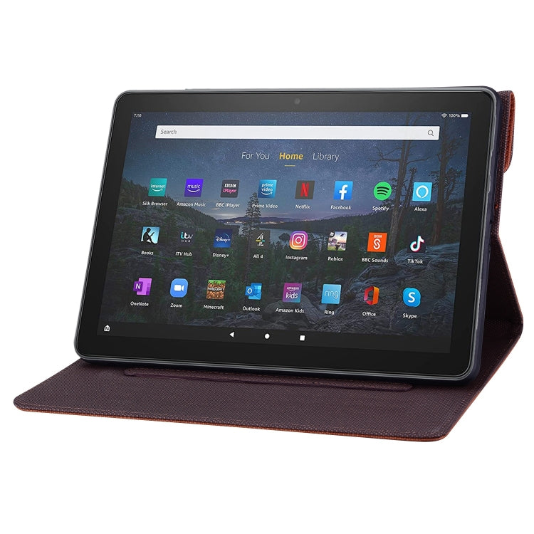 For Amazon Fire 7 2022 Business Storage Smart Leather Tablet Case