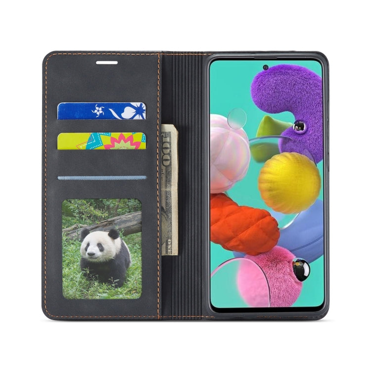 For Galaxy A71 Forwenw Dream Series Oil Edge Strong Magnetism Horizontal Flip Leather Case with Holder & Card Slots & Wallet & Photo Frame