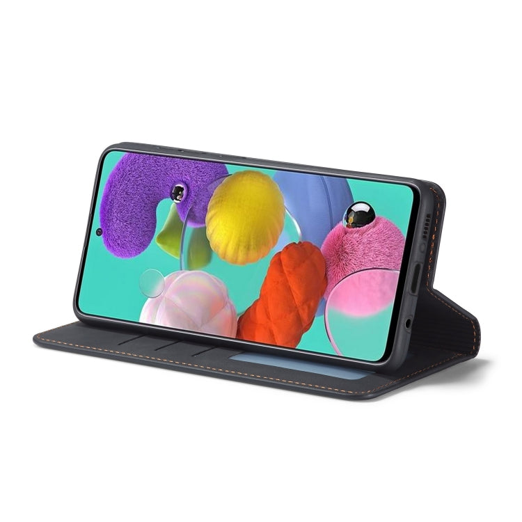 For Galaxy A71 Forwenw Dream Series Oil Edge Strong Magnetism Horizontal Flip Leather Case with Holder & Card Slots & Wallet & Photo Frame