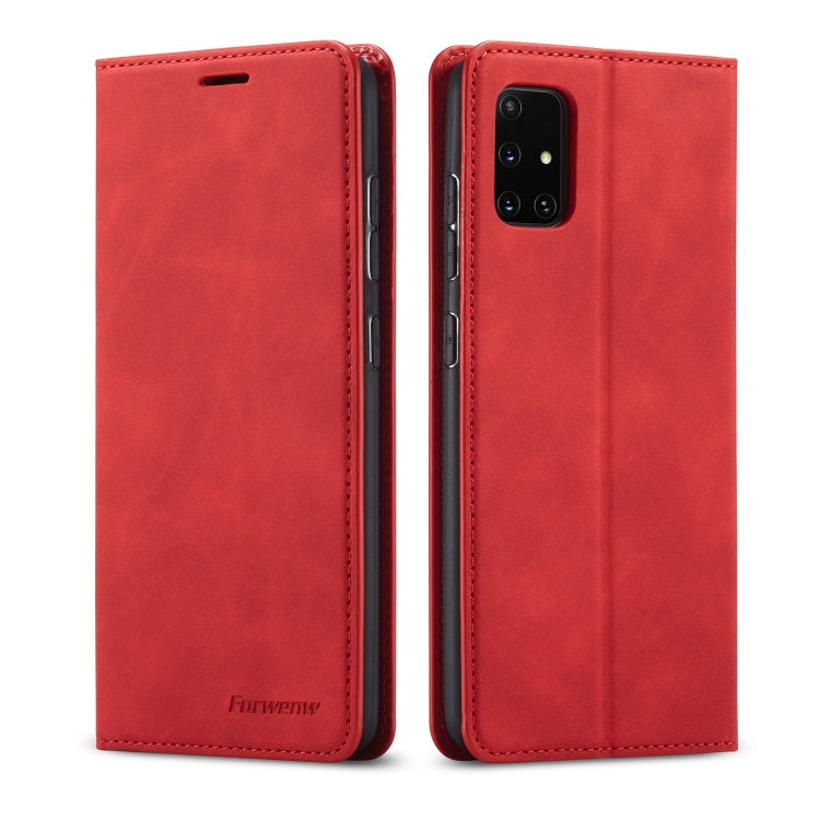 For Galaxy A71 Forwenw Dream Series Oil Edge Strong Magnetism Horizontal Flip Leather Case with Holder & Card Slots & Wallet & Photo Frame