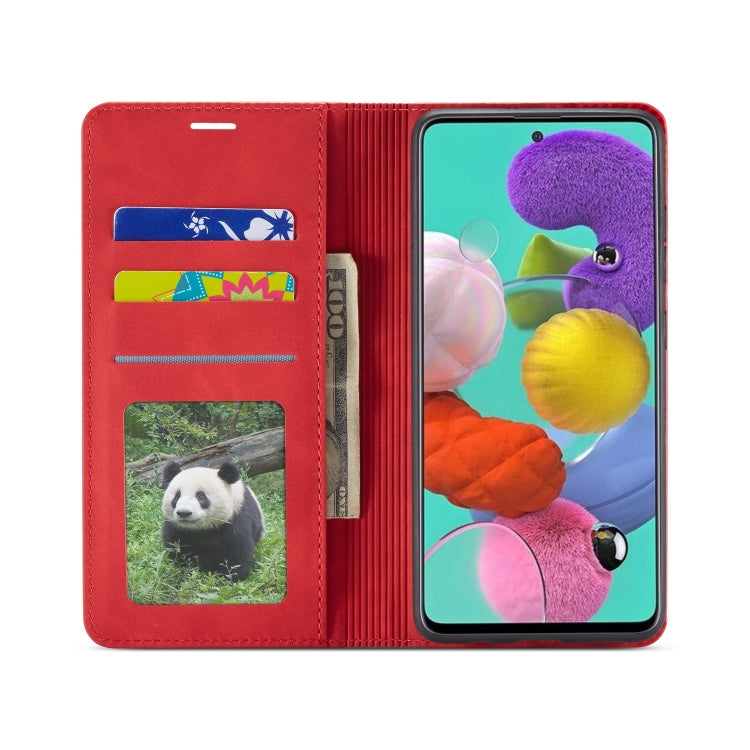 For Galaxy A71 Forwenw Dream Series Oil Edge Strong Magnetism Horizontal Flip Leather Case with Holder & Card Slots & Wallet & Photo Frame