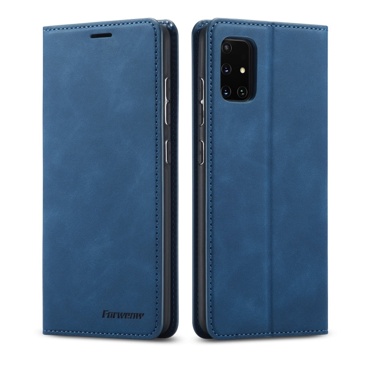 For Galaxy A71 Forwenw Dream Series Oil Edge Strong Magnetism Horizontal Flip Leather Case with Holder & Card Slots & Wallet & Photo Frame