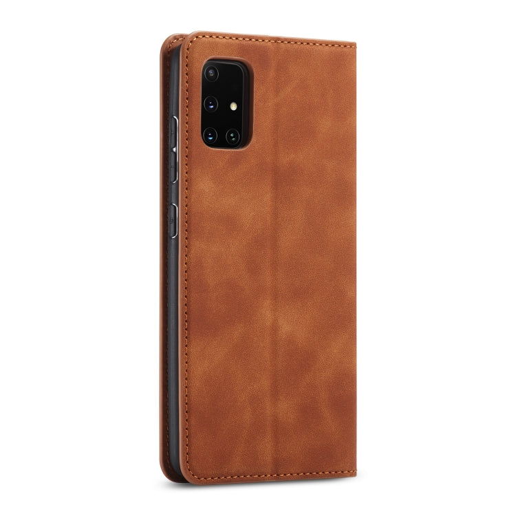 For Galaxy A71 Forwenw Dream Series Oil Edge Strong Magnetism Horizontal Flip Leather Case with Holder & Card Slots & Wallet & Photo Frame