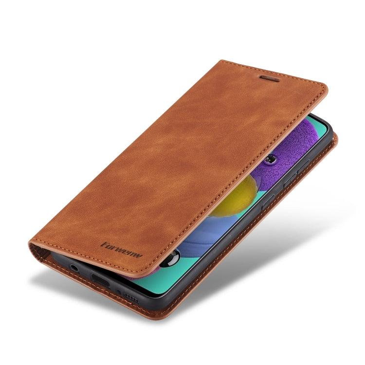 For Galaxy A71 Forwenw Dream Series Oil Edge Strong Magnetism Horizontal Flip Leather Case with Holder & Card Slots & Wallet & Photo Frame