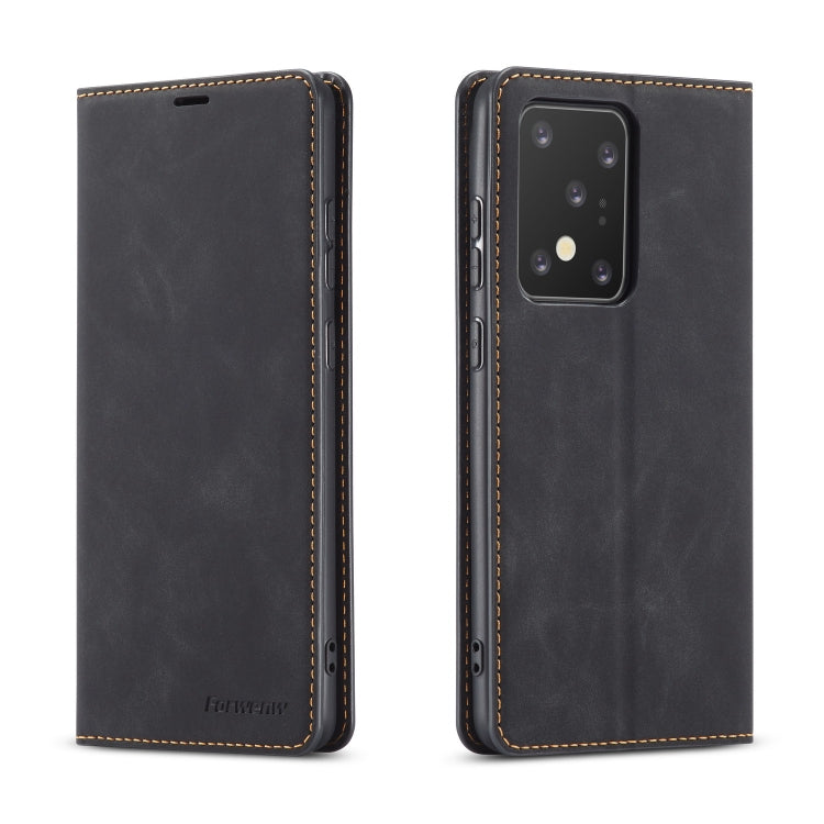 For Galaxy S20 Ultra Forwenw Dream Series Oil Edge Strong Magnetism Horizontal Flip Leather Case with Holder & Card Slots & Wallet & Photo Frame