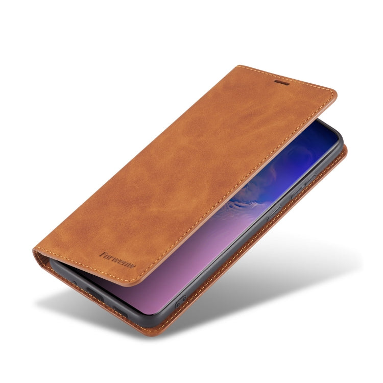 For Galaxy S20 Ultra Forwenw Dream Series Oil Edge Strong Magnetism Horizontal Flip Leather Case with Holder & Card Slots & Wallet & Photo Frame