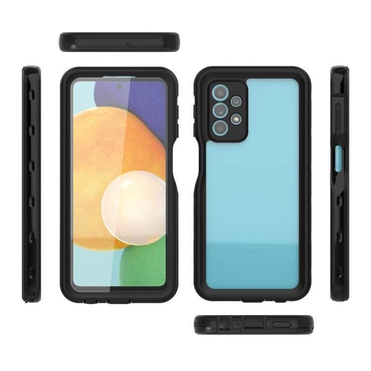 For Samsung Galaxy A23 5G RedPepper Transparent Shockproof Waterproof PC + TPU Phone Case(Black)