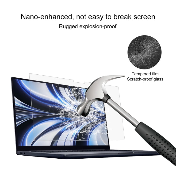 25 PCS 9H Explosion-proof Tempered Glass Film For MacBook Air 13.6 inch A2681 2022, No Retail Package