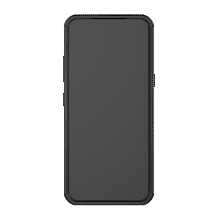 For LG V60 ThinQ Tire Texture Shockproof TPU+PC Protective Case with Holder