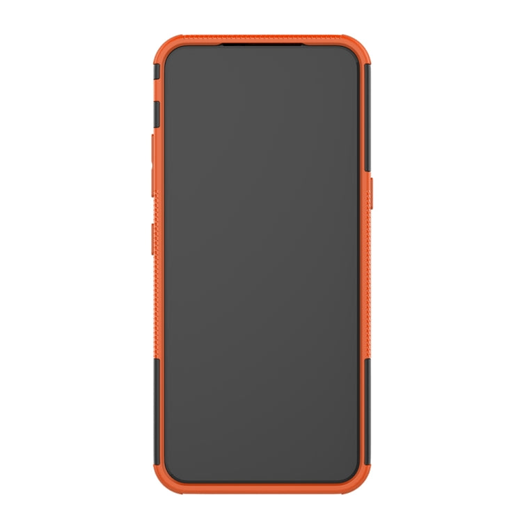 For LG V60 ThinQ Tire Texture Shockproof TPU+PC Protective Case with Holder