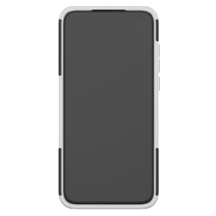 For Motorola Moto E (2020) Tire Texture Shockproof TPU+PC Protective Case with Holder
