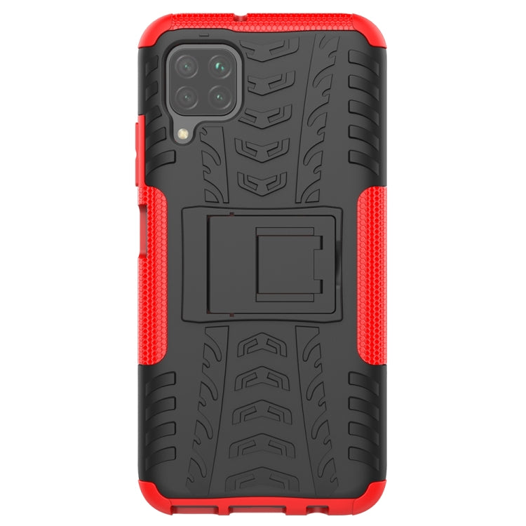For Huawei P40 Lite Tire Texture Shockproof TPU+PC Protective Case with Holder